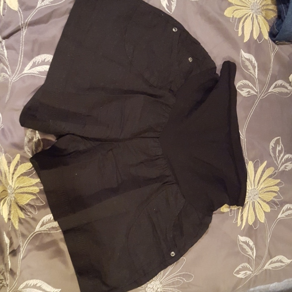 Motherhood Maternity black shorts